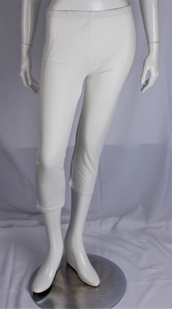 Bamboo cotton 3/4 pants cream Style: AL/BAM/13/CRM image 0